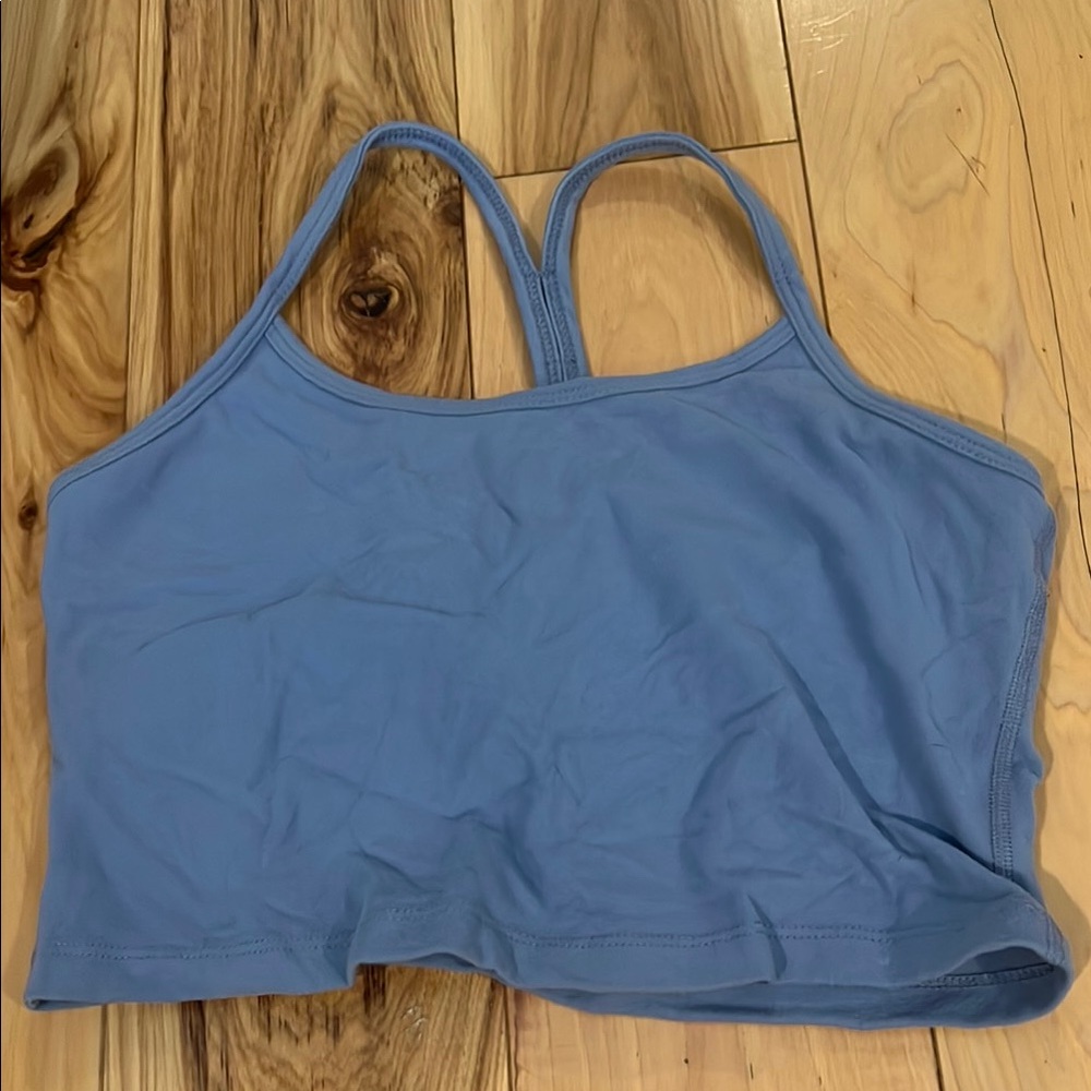 Beyond Yoga blue top